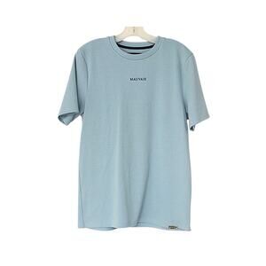 MAUVAIS Knit Tee- Light Blue - M